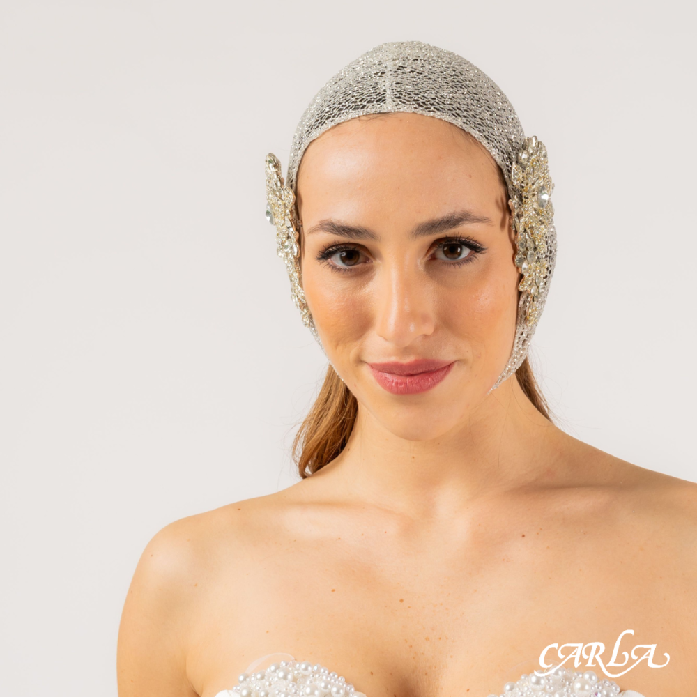CUFFIA IN RETE GLITTER